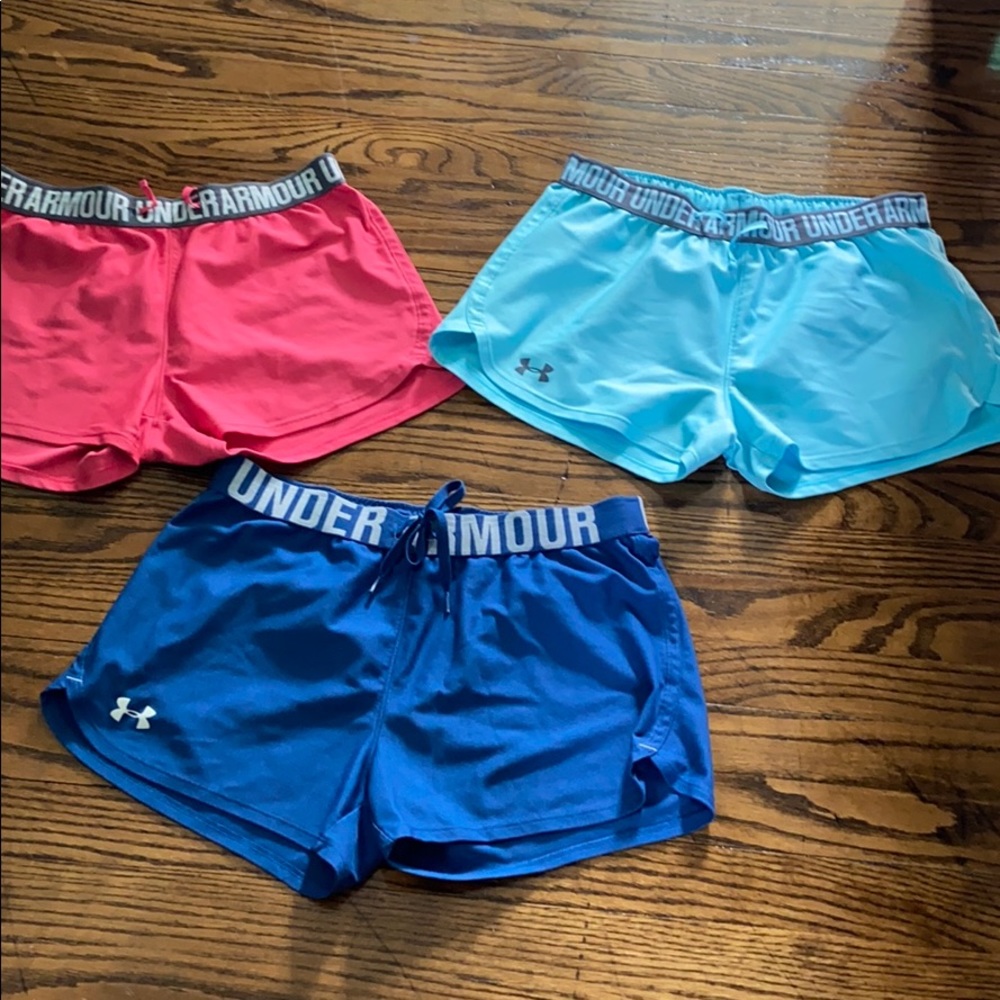 (3) Under Armour Athletic Shorts